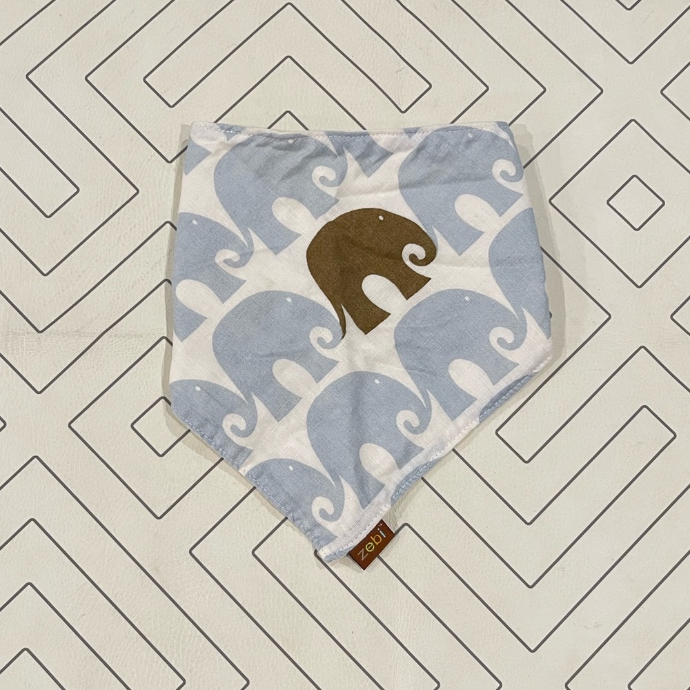 Zebi Elephant Bandana Bib